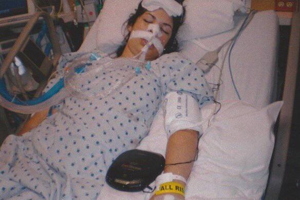 Ivy Alvarado during her recovery in 2008